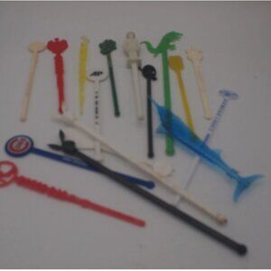 Vintage swizzle sticks lot